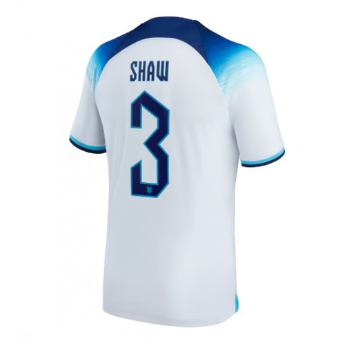 England Luke Shaw #3 Hjemmedrakt VM 2022 Kortermet